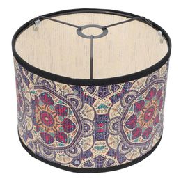Lamp Covers Shades 1pc Desk Bamboe Lampenkap Kleurrijke Etnische Stijl Huishoudelijke Decoratieve Schaduw Decoratie Salon Abat Jour