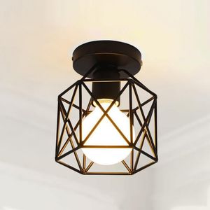 Lamp Covers & Shades 1PC Iron Aisle Ceiling Lights Minimalist Nordic Vintage Balcony Kitchen Foyer Entrance Small Light