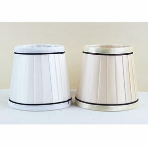 Lamp Covers Shades 2 stks Dia 12cm Moderne geplooide tinten, Mini Weefsel Lampenkap voor Kroonluchter Wandlamp, Clip On