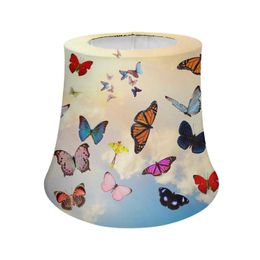 Lamp Covers Shades Kleurrijke Butterfly 3D Print Doek Lampenkap Cover Kroonluchter Schaduw Wandlijst Stof