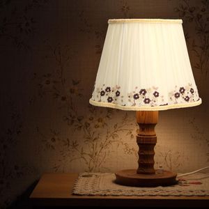 Lamp Covers Shades E27 Vintage Stof Lampenkap Geplooide Stijl Elegante Kroonluchter Schaduw of Tafel Muur Woonkamer Slaapkamer