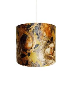 Couvertures de lampes Stores Impression d'impression Velvet Couvre cylindrique Table de la table de pendentif 5960234