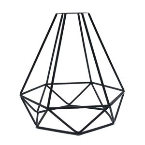 Lampe couvre nuances géométrique pendentif garde en métal rétro Vintage plafonnier abat-jour fer Cage livraison directe