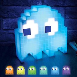 Lámpara cubre sombras mesa Pac-Man Pixel War colorido cambio de color fantasma fiesta música319u
