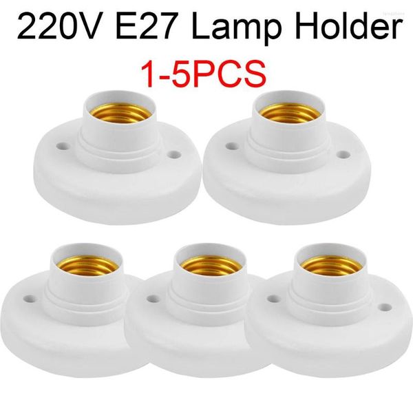 Supports de lampe 1-5 pièces 220V E274 support Socke Base ampoule douille adaptateur pour maison couloir escaliers rond