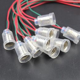 Supports de lampe 10/20 pièces E10 support avec fil petite douille Base Instrument d'enseignement expérience longueur 20 cm