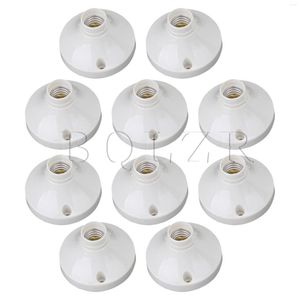 Supports de lampe 10 pièces E14 support sans clé rond en plastique AC220V 50Hz/60Hz Installation facile