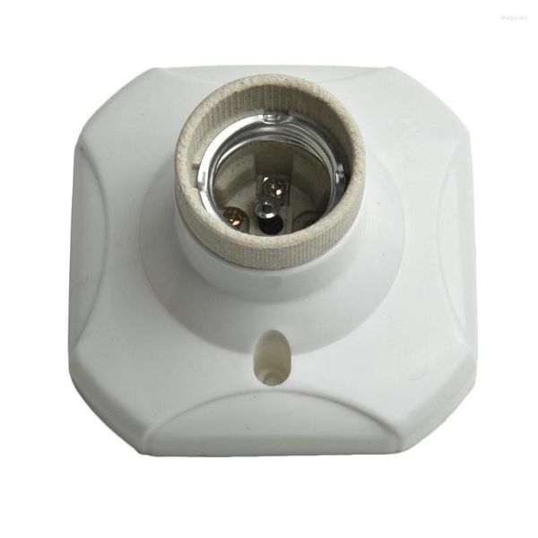 Supports de lampe 1pc E27 Socket Base Chaleur Ampoule Titulaire Porcelaine Droite Céramique Vitrée