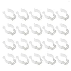 Lamp Houders 20 Stuks U Clips Houder Voor LED Licht Roestvrij Staal Lamphouder Ondersteuning Beugel (Wit)