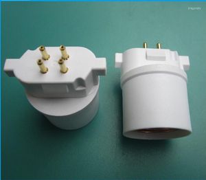 Supports de lampe 2 pièces GX24Q-E26 support de Conversion en spirale vieillissante PBT plastique sans soudure en gros
