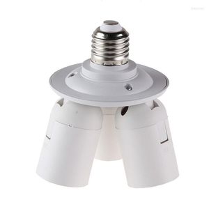 Supports de lampe 3/4 In1 E27 110V-240V Led Support d'ampoule 3 en 1 Base Socket Splitter Adaptateur de lumière