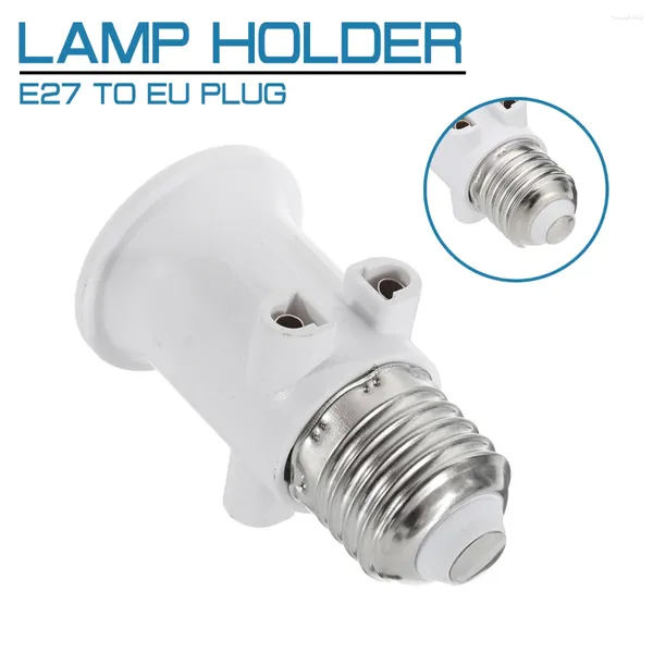 Supports de lampe AC100-240V 4A E27 ABS EU LED adaptateur d'ampoule support d'éclairage connecteur de prise de Base accessoires vis prise de lumière Conversion pour