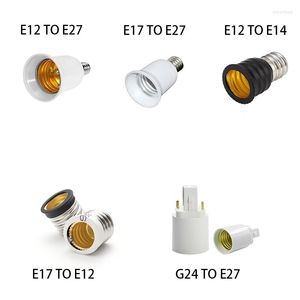 Bases de portalámparas E12 E14 E17 E27 G24 adaptador de convertidor de soporte para el hogar cambiador de enchufe de bombilla LED profesional para