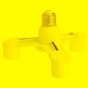 Portalámparas Bases en 1 E27 a 3E27 Base Socket Splitter LED Bombilla Adaptador Titular WhiteLamp