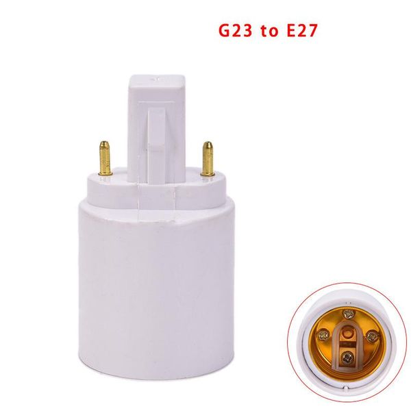 Portalámparas Bases Práctico G24 a E27 E26 Base Socket LED Luz halógena Adaptador de bombilla Convertidor Durable Hogar Accesorios necesarios