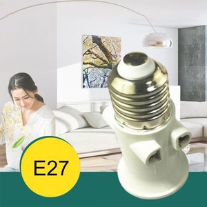 Lamphouders E27 Bulb-adapterhouder Base Socket Conversie met EU-plug AC100-240V 4A voor lichten Douille C6Z1