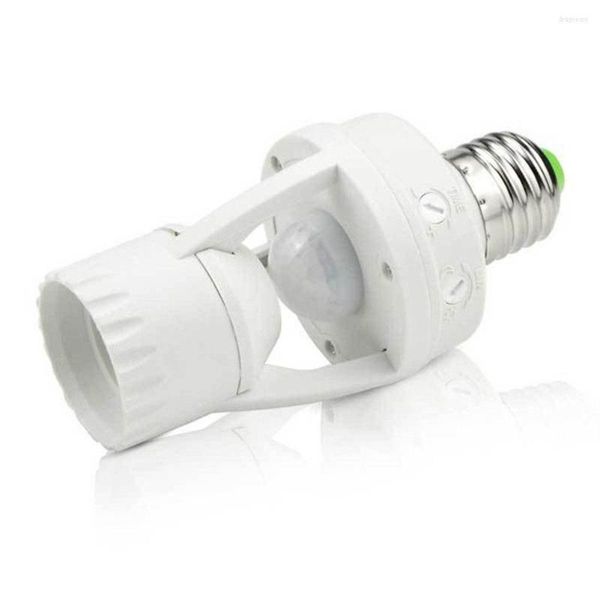 Supports de lampe E27 Haut de support de bulbe LED Interrupteur de socket de lumière infrarouge Base de capteur Smart Adaptateur Convertisseur