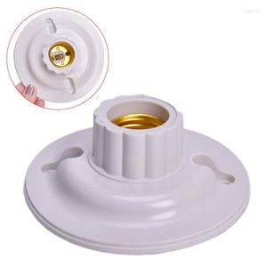 Lamp Holders E27 LED Light Bulb Holder Round Socket Base Hanging Screw