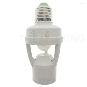 Supports de lampe E27 capteur de mouvement interrupteur de lumière 100-240V support de Base de détecteur avec adaptateur de prise d'ampoule intelligente de contrôle