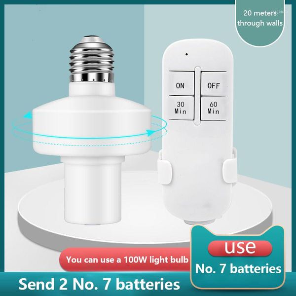 Supports de lampe E27 WiFi Smart Light Bulb Adapter Holder Base AC Life / Tuya Commande vocale sans fil avec distance à distance de 20 m 85V-250V