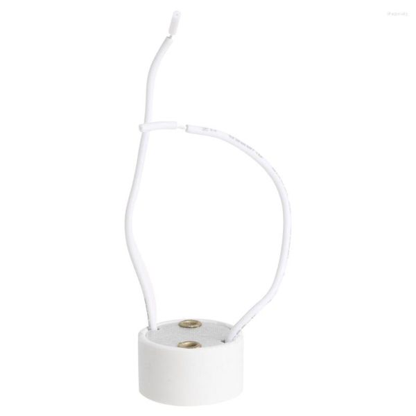 Portes de lámpara Gu10 Bombulador LED Halógeno Base Base Conector de alambre de cerámica de cerámica