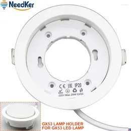 Lamphouders GX53 Basis Licht Socket Houder LED Adapter Wit Lichaam Oppervlak Fitting Connector Basissen