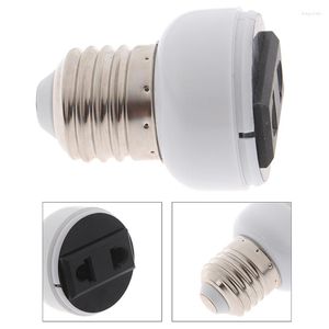 Supports de lampe haute qualité E27 ABS connecteur de prise US/EU accessoires porte-ampoule luminaire Base vis adaptateur prise blanche