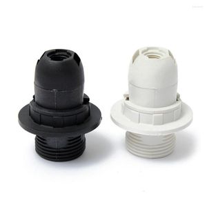 Supports de lampe Mini Edisons vis SES pratique E14 Base porte-ampoule pendentif douille abat-jour anneau 250 V 2A noir/blanc