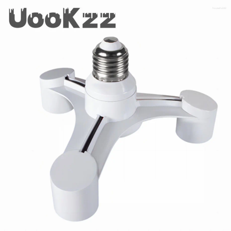 Lamphouders UooKzz 3-In-1 E27 Tot 3-E27 Uitgebreide Led-lampen Socket Splitter Adapter Houder Voor Po Studio