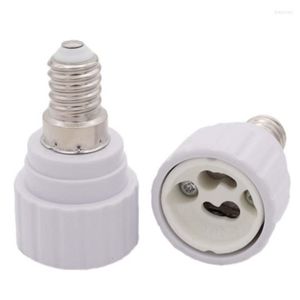 Lamphouders Wit E14 tot GU10 Keramische basis LED -LICHT HOLDER SCHROOP SCHROEFSBILB BEDRIJF ADAPTER SAVENDE HALOGEN PBT