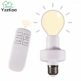 Portalámparas Control remoto inalámbrico Interruptor de temporizador inteligente E27 Titular 110V 220V Casa Multi Light Habitación de bebé Dormitorio