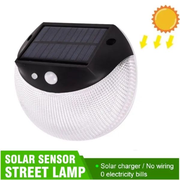 Lámpara nueva diseño solar luz solar lámpara solar piR sensor de movimiento decorativo de movimiento solar luz solar luz de la calle para decoración del jardín