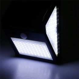 Lampe extérieure 140 Capteur de mouvement LED Lumières murales de la cour de sécurité avec 3 modes IP65 pour le jardin de patio étape