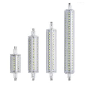 Lamparas regulable R7S LED maíz 78mm 118mm 135mm 189mm luz 2835 SMD bombilla 7W 14W 20W 25W reemplazar bombillas halógenas