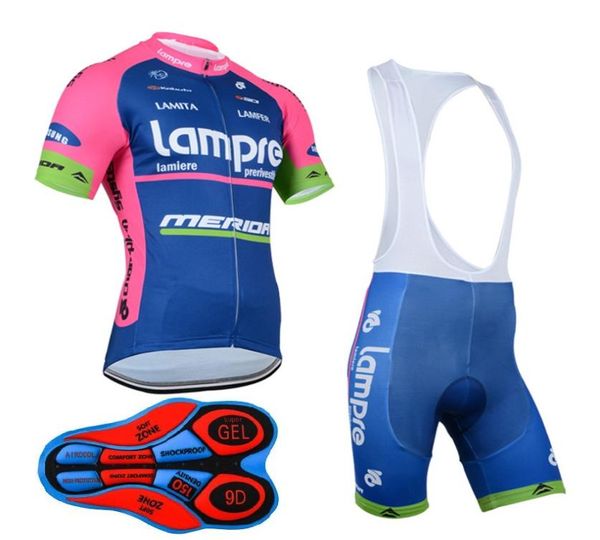 Lampre 2017 Ensemble de vêtements de cyclisme pour vélo de course de montagneMaillots de cyclisme respirants pour vélo Ropa CiclismoSports de cyclisme à manches courtes3167565