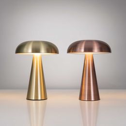 Lampen Deense ontwerptraditie Como SC53 aanraking Dimbare LED Draadloze champignon tafellamp restaurant Home Decoratie verlichting AA230421