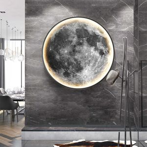 3D Moon Earth Wall Light - IRALAN Realistic LED Ceiling Lamp with Remote Control for Living Room - Home Decor Accessory