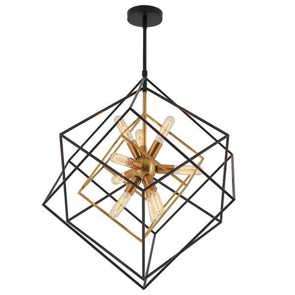 Lámparas de araña LED iluminación país americano retro estilo industrial salón comedor tienda de ropa