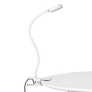 Lampes LED Bureau lampe de la lampe pour les yeux réglables de la table de bras swing avec des lumières de lecture de pince