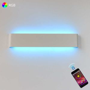 Lampen LED-verlichting RGB Dimbaar APP Afstandsbediening Bluetooth-compatibele wandlamp Voor decoratieve sfeer Ingang AC220V/110VHKD230701