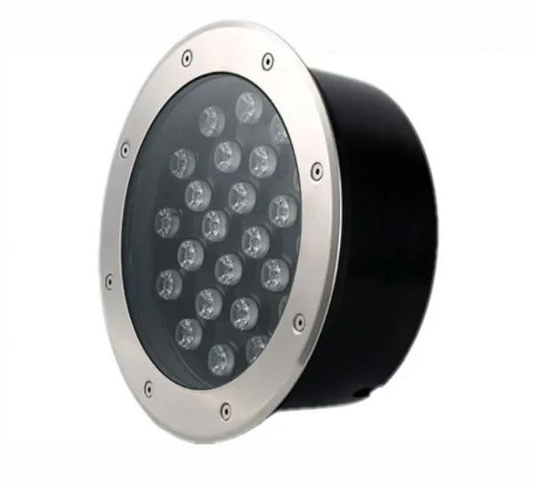 Lámparas LED Lámparas subterráneas 24W 12V IP67 Tierra impermeable LED Lámpara enterrada Proyecto Luces de paisaje Luz de ingeniería Par de jardín al aire libre