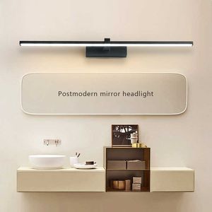 Lamps Modern LED Light Hardwares Wall Lamp Three Colors Lights Aluminum Led Bathroom Bath Mirror Line LampHKD230701