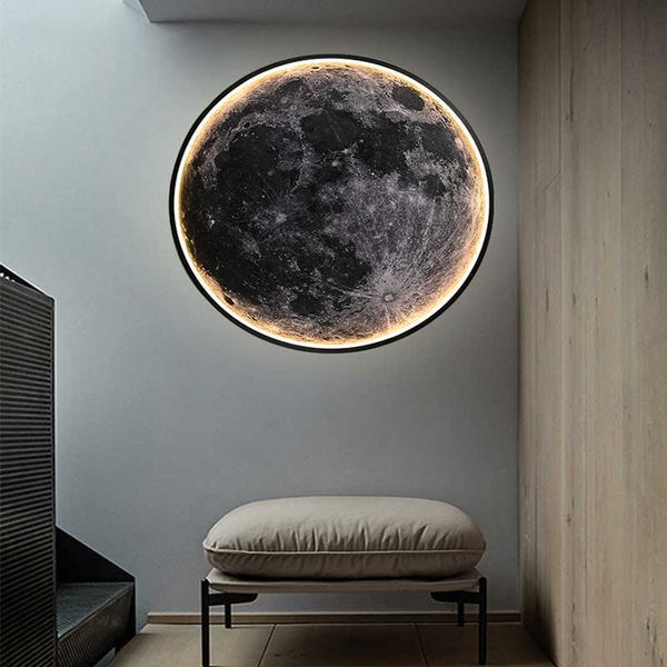 Lampes Moon RC Dimmable Plafond Chambre Lampe De Chevet Décor Éclairage Intérieur Acrylique Lustre LED AppliquesHKD230701