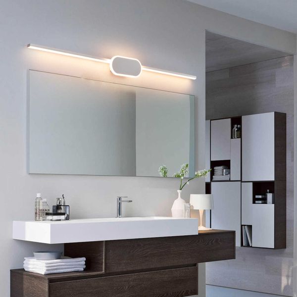 Lampes NEO Gleam Moderne Led 19W 23W 27W AC90-260V Monté Applique Murale Salle De Bains Miroir Luminaire Applique Noir / BlancHKD230701