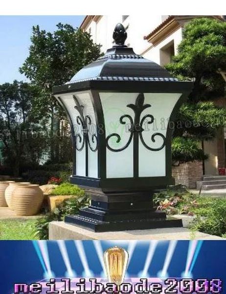 Lámparas Nuevo listado Lámpara de pared Lámpara de jardín al aire libre Puerta de villa después de la columna antirrustación de aluminio europeo llfa