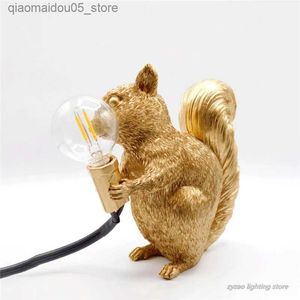 Lampes nuances de chambre pour enfants décoration écureuil léger nordique concepteur nordique mignon animal clair