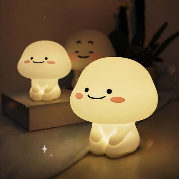 Lampes abat-jour mignon bébé veilleuse réglable USB charge chambre chevet veilleuse respectueux de la peau soins des yeux enfant lampe cadeau enfant Kawaii maison 231019