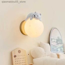 Lampes nuances LED moderne la lampe de la lampe de la lampe de la lampe de la lune de lapin Lumière astronaute utilisée pour l'éclairage de décoration intérieure dans les chambres Childrens Salles d'étude Q240416