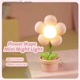 Lámparas Mini Led Night Light Light Link Small Table Lámpara Desktop Decoración de la cama Ambiental para niños Juguetes Holiday Gifts Q240417