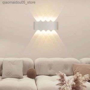 Lampes Stades de conception moderne et simple lampe murale LED pour le salon chambre à coucher table de chevet lampe murale en noir et blanc lampe de décoration intérieure Q240416